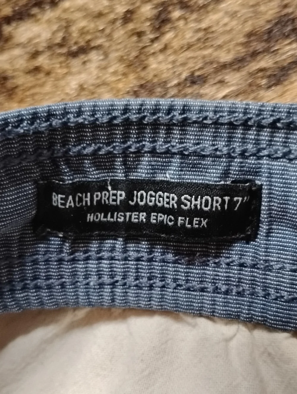 Hollister Men's Blue BeachPrep Jogger Swim Shorts 7